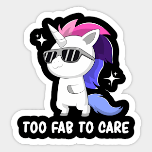 Omnisexual Pride Flag Month Cute Lgbtqia Kawaii Unicorn Sticker